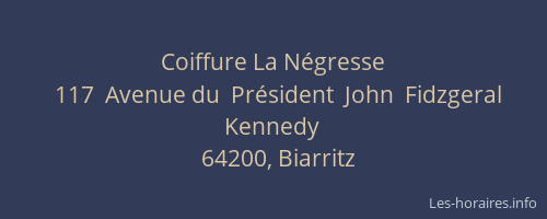 Coiffure La Négresse