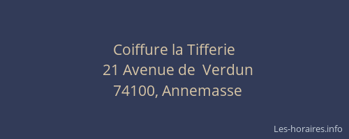 Coiffure la Tifferie