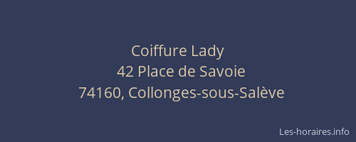 Coiffure Lady