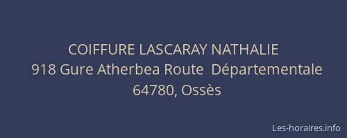 COIFFURE LASCARAY NATHALIE
