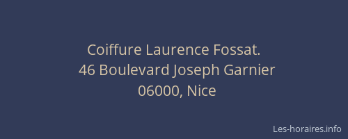 Coiffure Laurence Fossat.