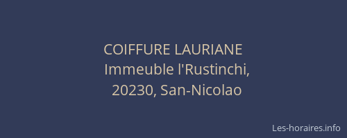 COIFFURE LAURIANE