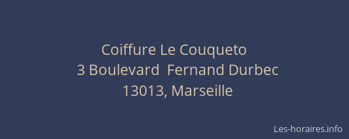 Coiffure Le Couqueto