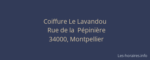 Coiffure Le Lavandou