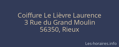 Coiffure Le Lièvre Laurence