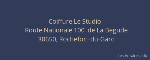 Coiffure Le Studio