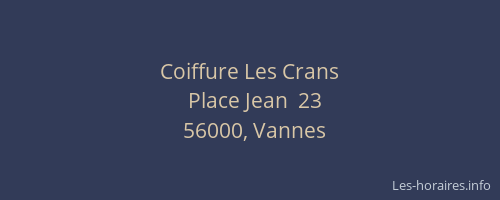 Coiffure Les Crans
