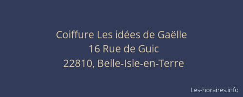 Coiffure Les id&eacute;es de Ga&euml;lle