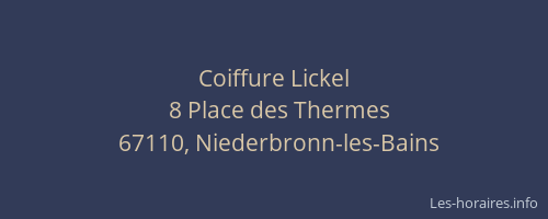 Coiffure Lickel