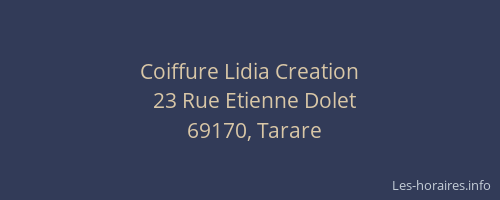 Coiffure Lidia Creation