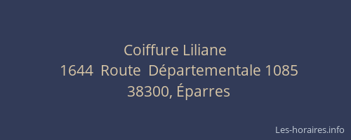 Coiffure Liliane