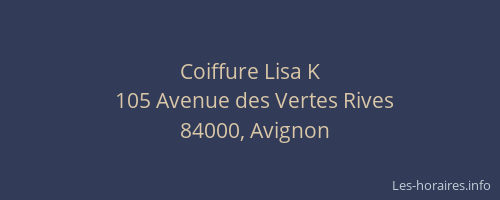 Coiffure Lisa K