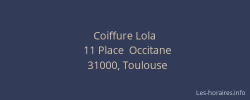 Coiffure Lola