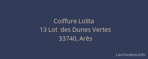 Coiffure Lolita