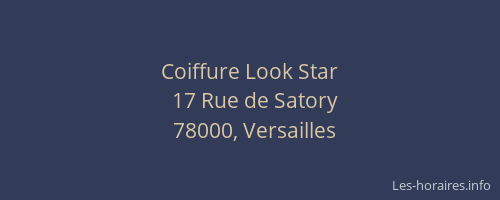 Coiffure Look Star