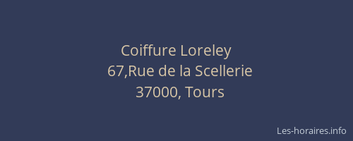 Coiffure Loreley