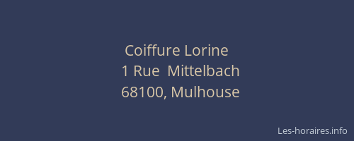 Coiffure Lorine