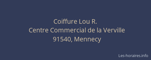 Coiffure Lou R.