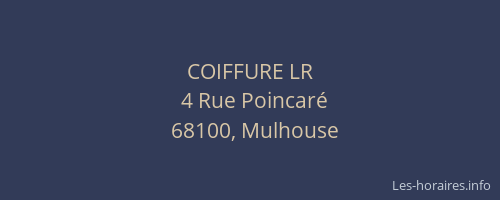 COIFFURE LR