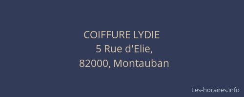 COIFFURE LYDIE