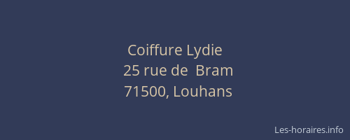 Coiffure Lydie