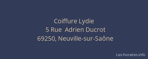 Coiffure Lydie