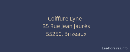 Coiffure Lyne