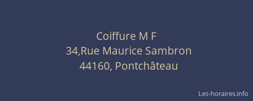 Coiffure M F