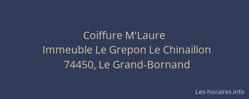 Coiffure M'Laure