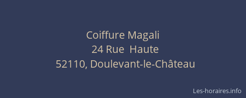 Coiffure Magali