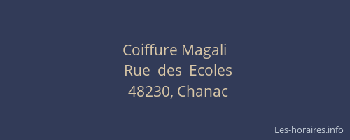 Coiffure Magali