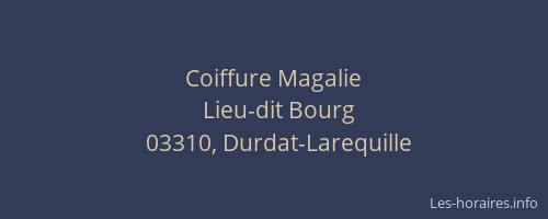 Coiffure Magalie