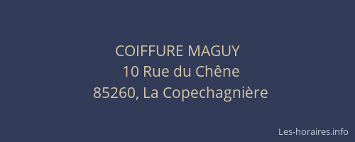 COIFFURE MAGUY