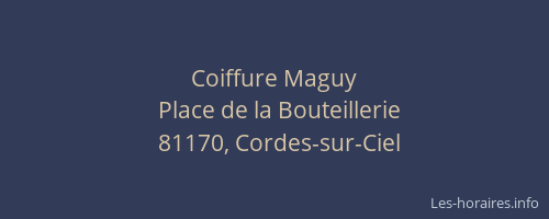 Coiffure Maguy