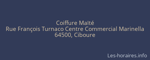 Coiffure Maïté