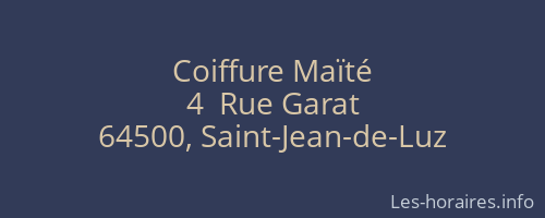 Coiffure Maïté