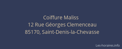 Coiffure Maliss