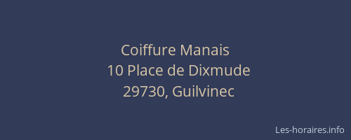 Coiffure Manais