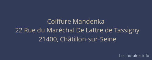 Coiffure Mandenka