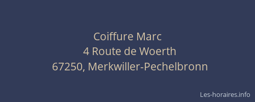 Coiffure Marc