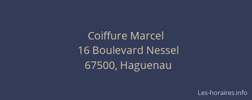 Coiffure Marcel