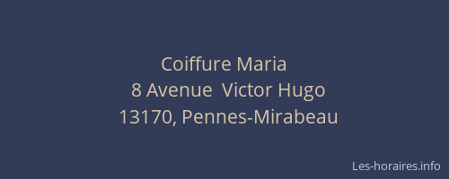 Coiffure Maria