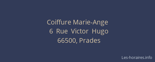 Coiffure Marie-Ange