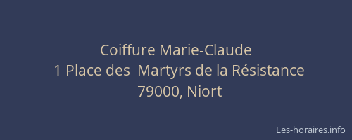 Coiffure Marie-Claude