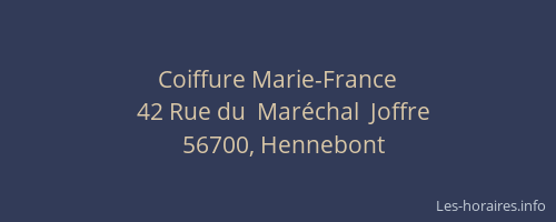 Coiffure Marie-France
