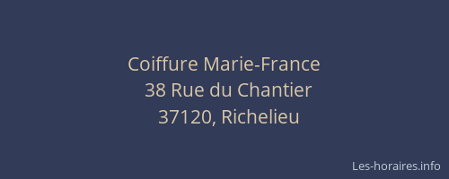 Coiffure Marie-France