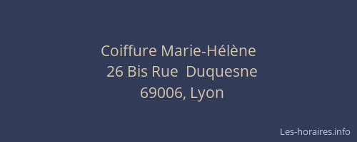 Coiffure Marie-Hélène