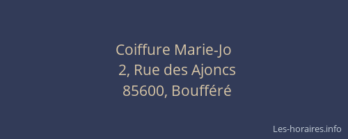 Coiffure Marie-Jo