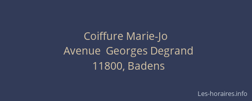Coiffure Marie-Jo