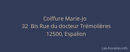 Coiffure Marie-Jo